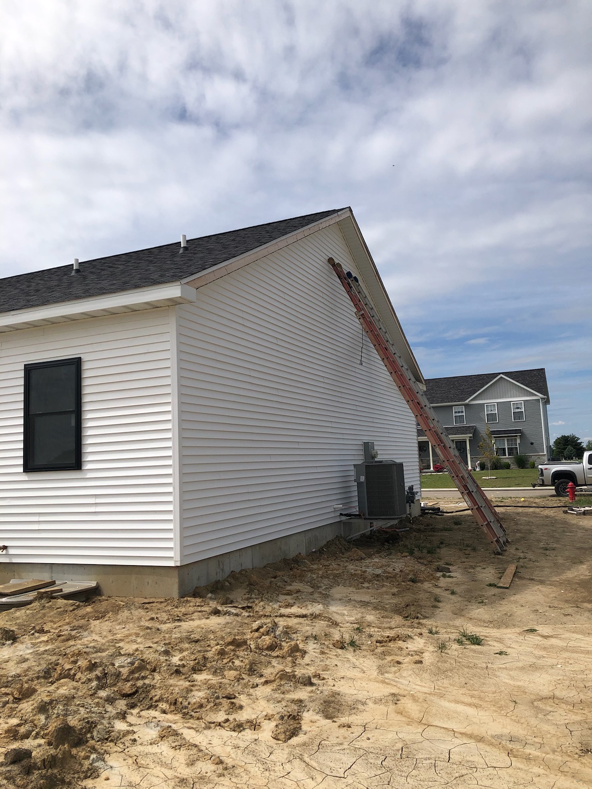 New Construction White Lap