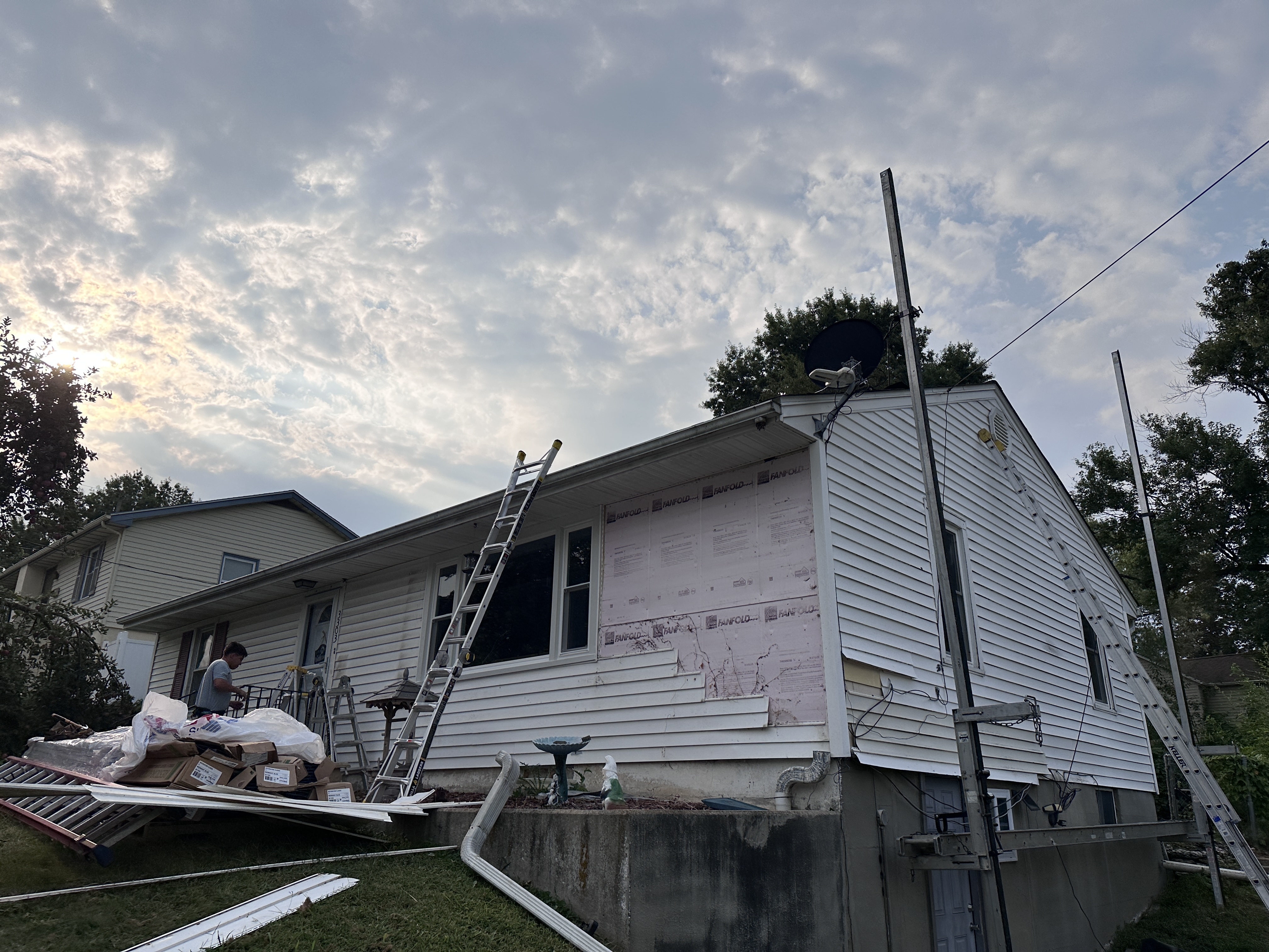 Scaffold Ladders During Install