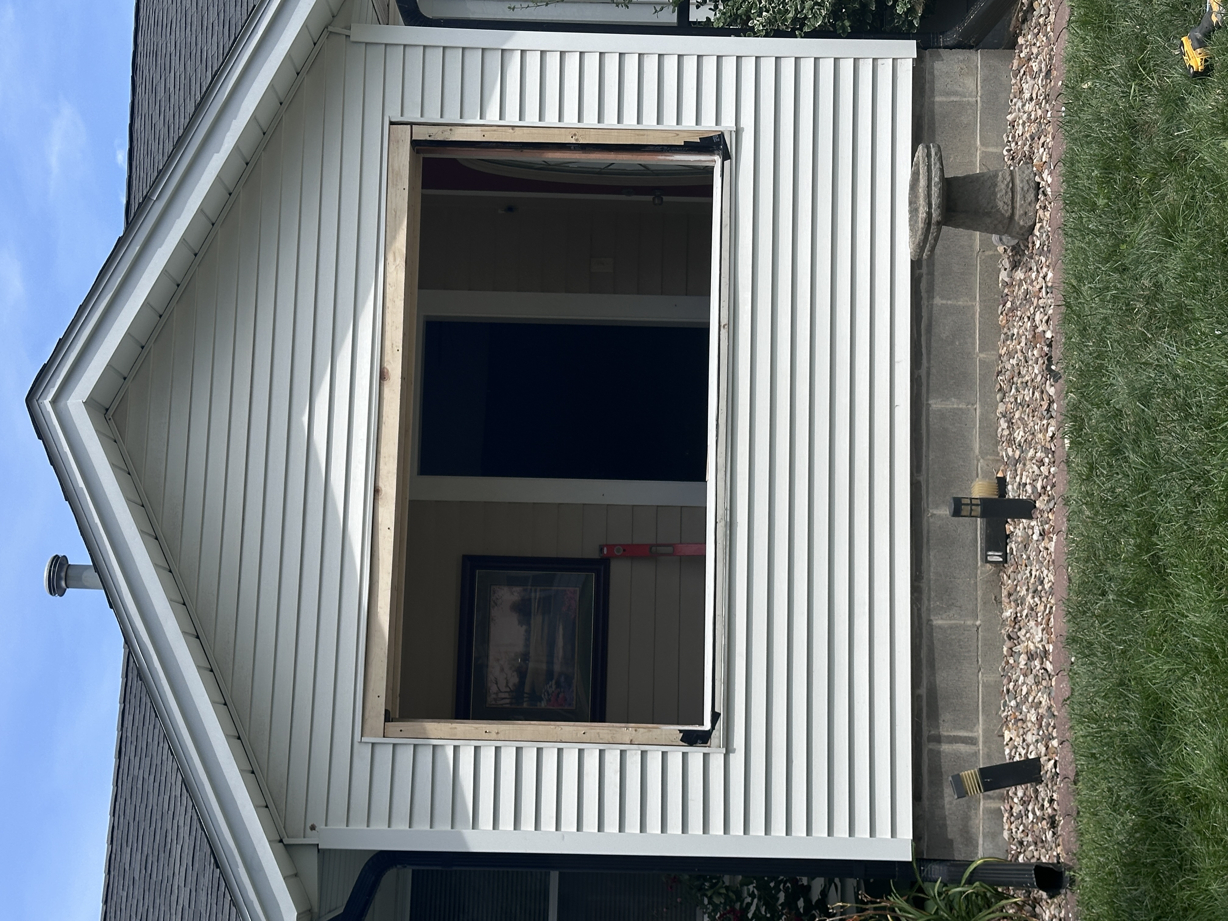 Board Batten Opening Cut Install