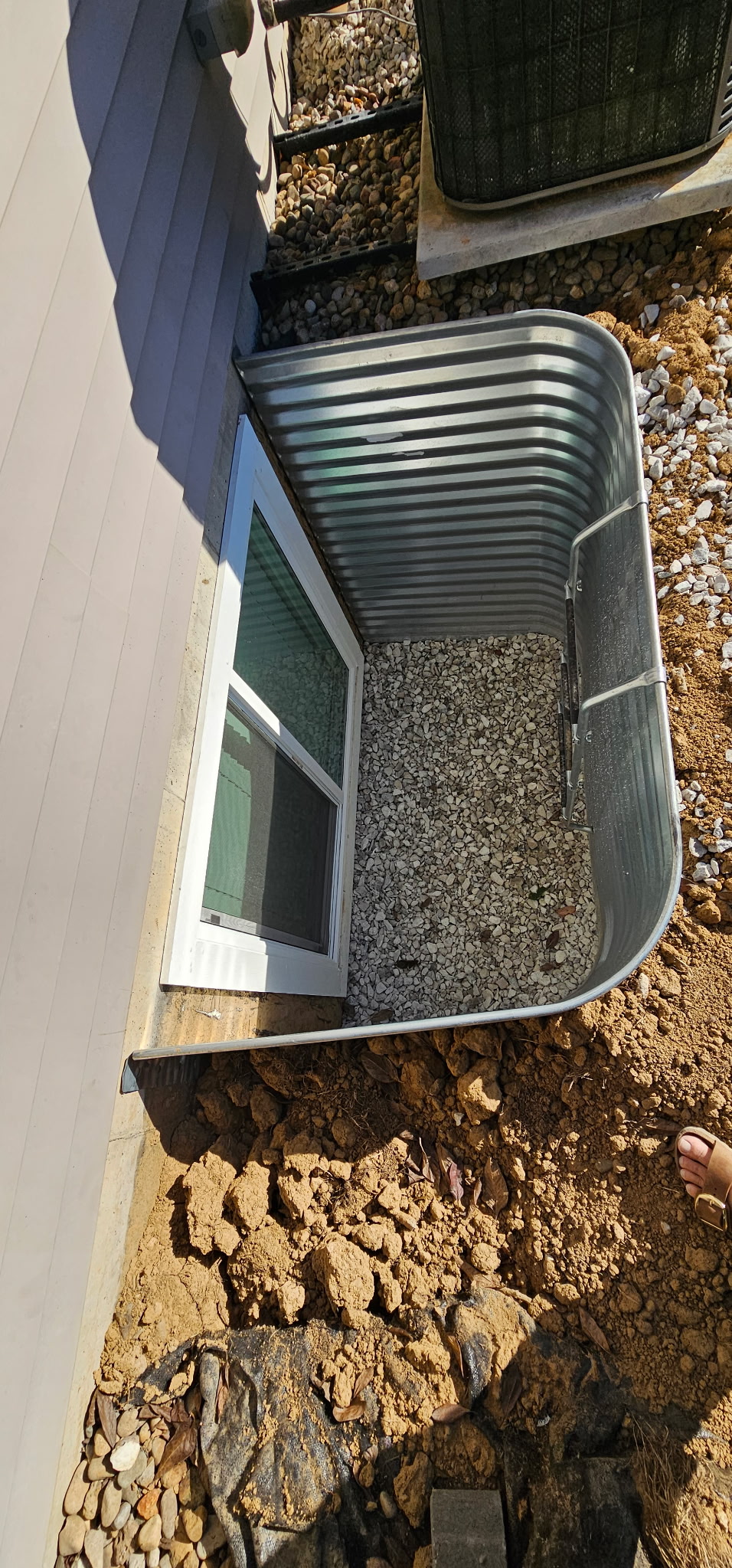 Egress Galvanized Window Well Basement